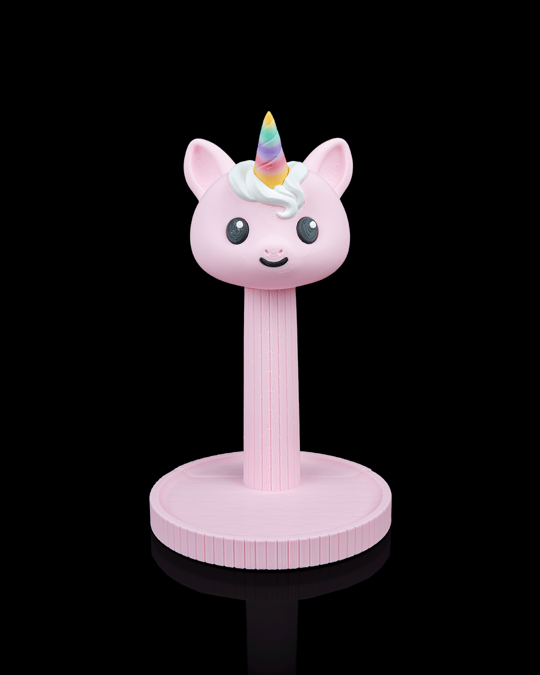 Unicorn — a 3D-printed headphone stand — side profile