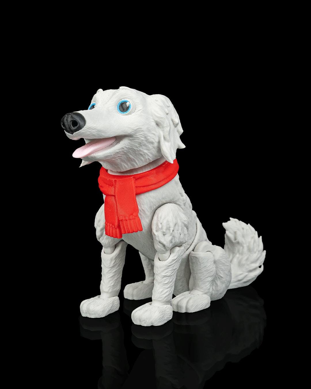 Articulated Borzoi Dog Toy: Anastasia, Desk Companion, Dog Lover Gift