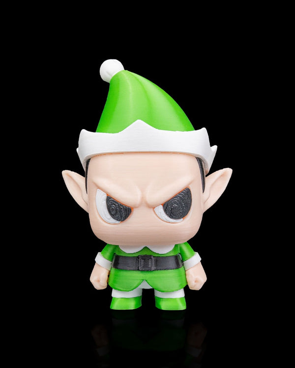 Anty Elf 3D-printed Christmas keyring — front view