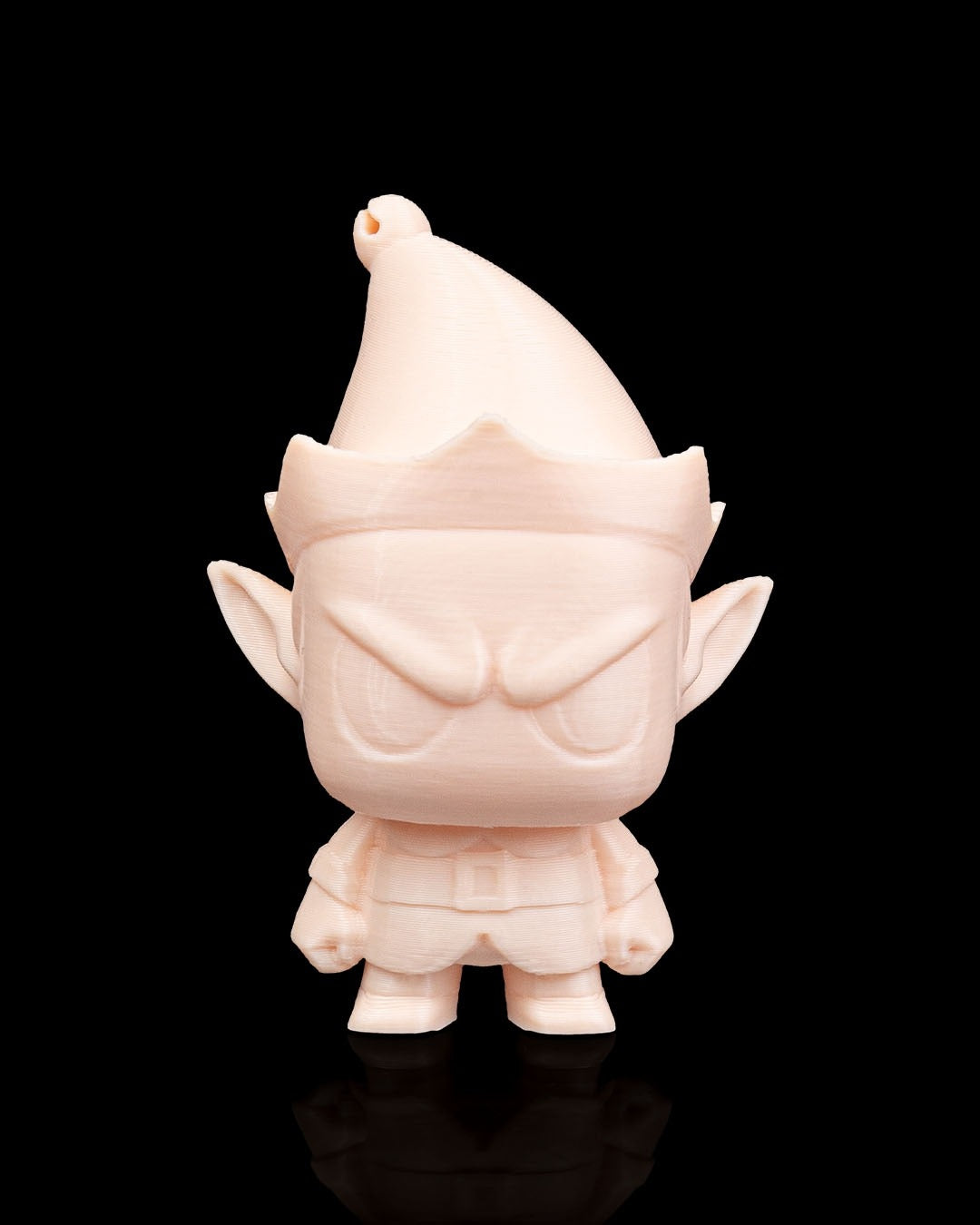 Anty Elf 3D-printed Christmas keyring — printed in a single colour