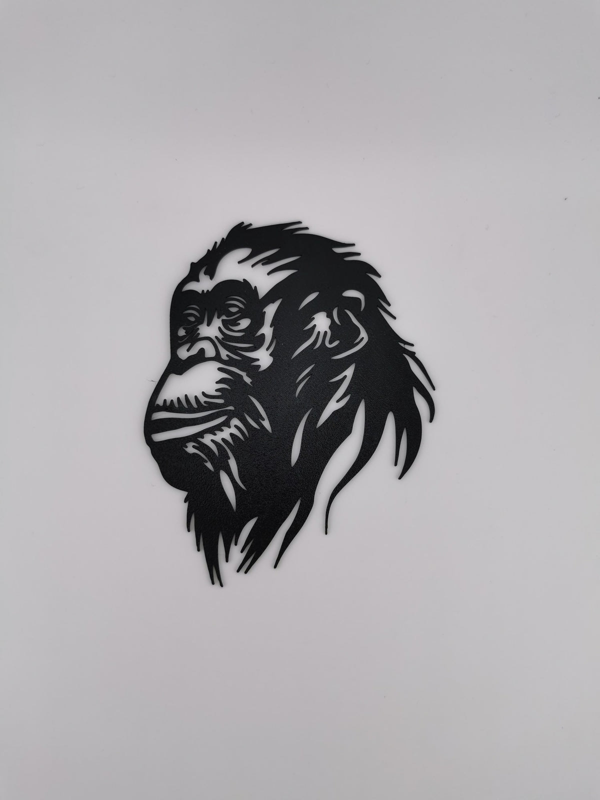 Chimpanzee Face Wall Art — the printed piece