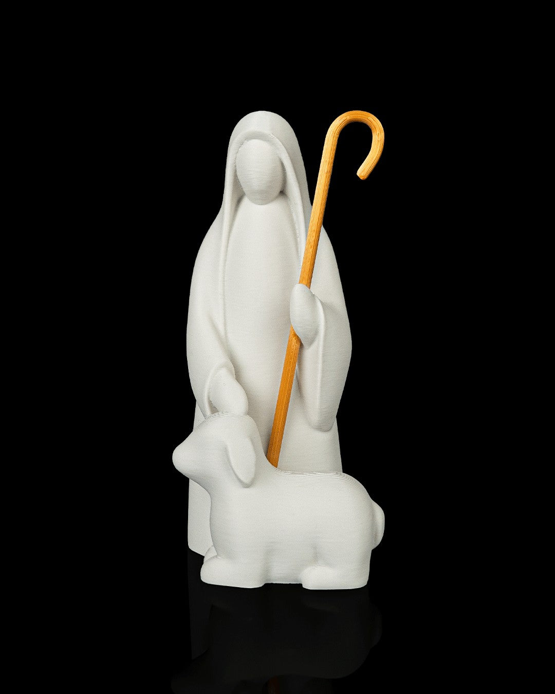 Divine Shepherd Statue — front view