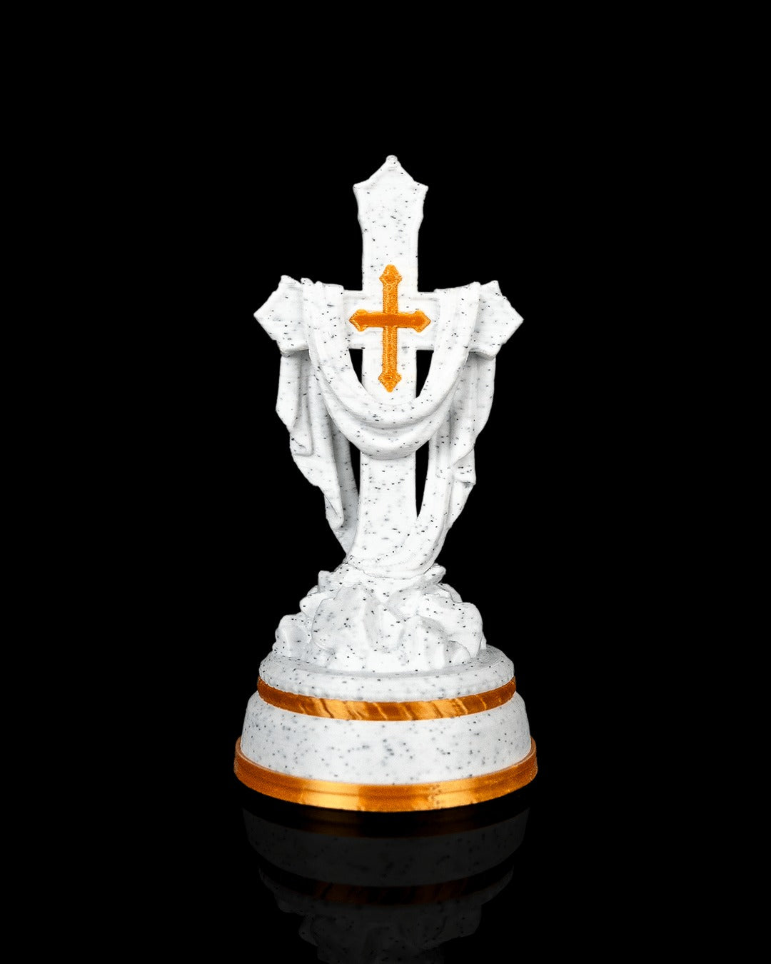 Draped Cross Statue — 80 mm size