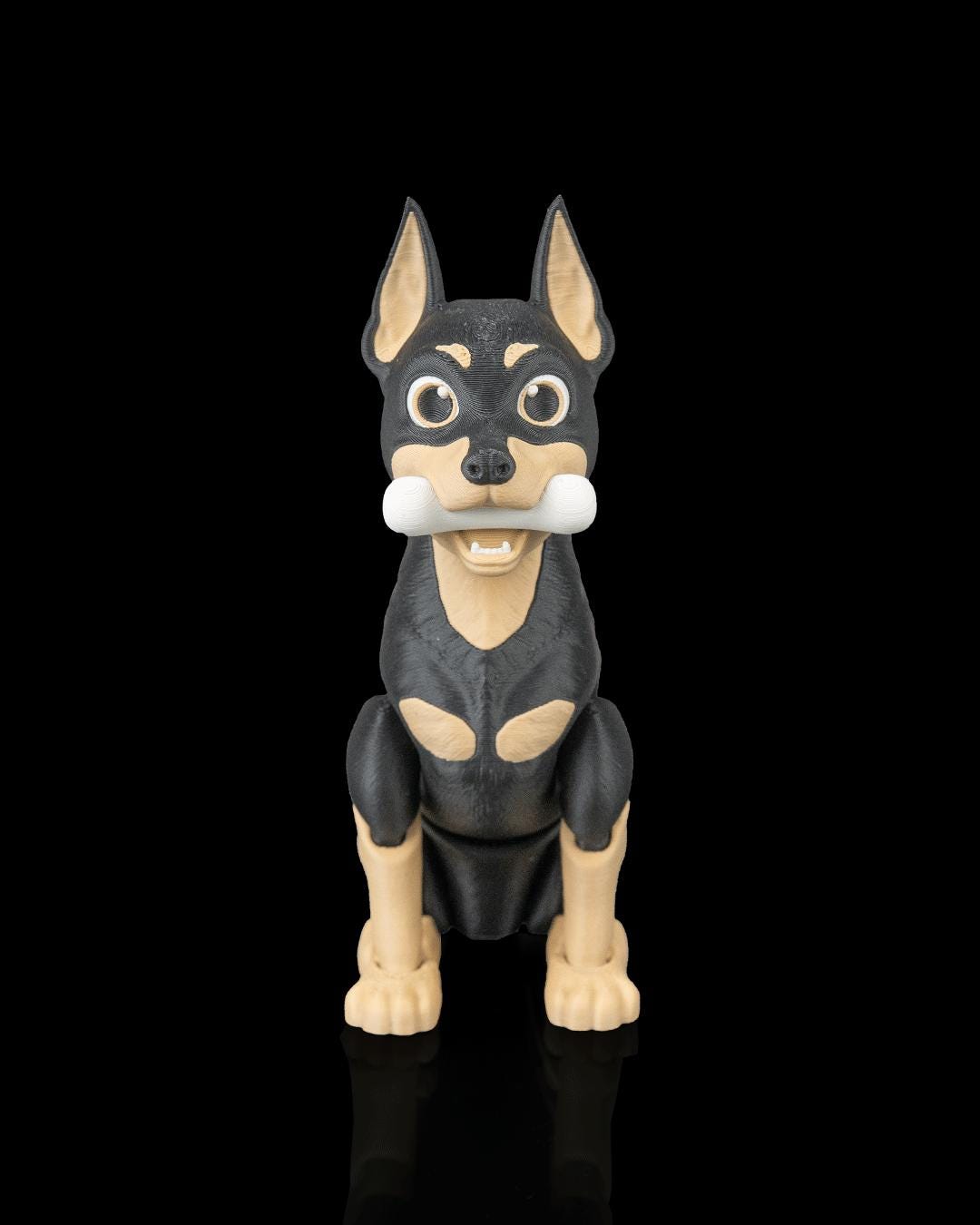 Articulated Doberman Dog Figure: Sleek, Loyal Desk Companion, Dog Lover Gift
