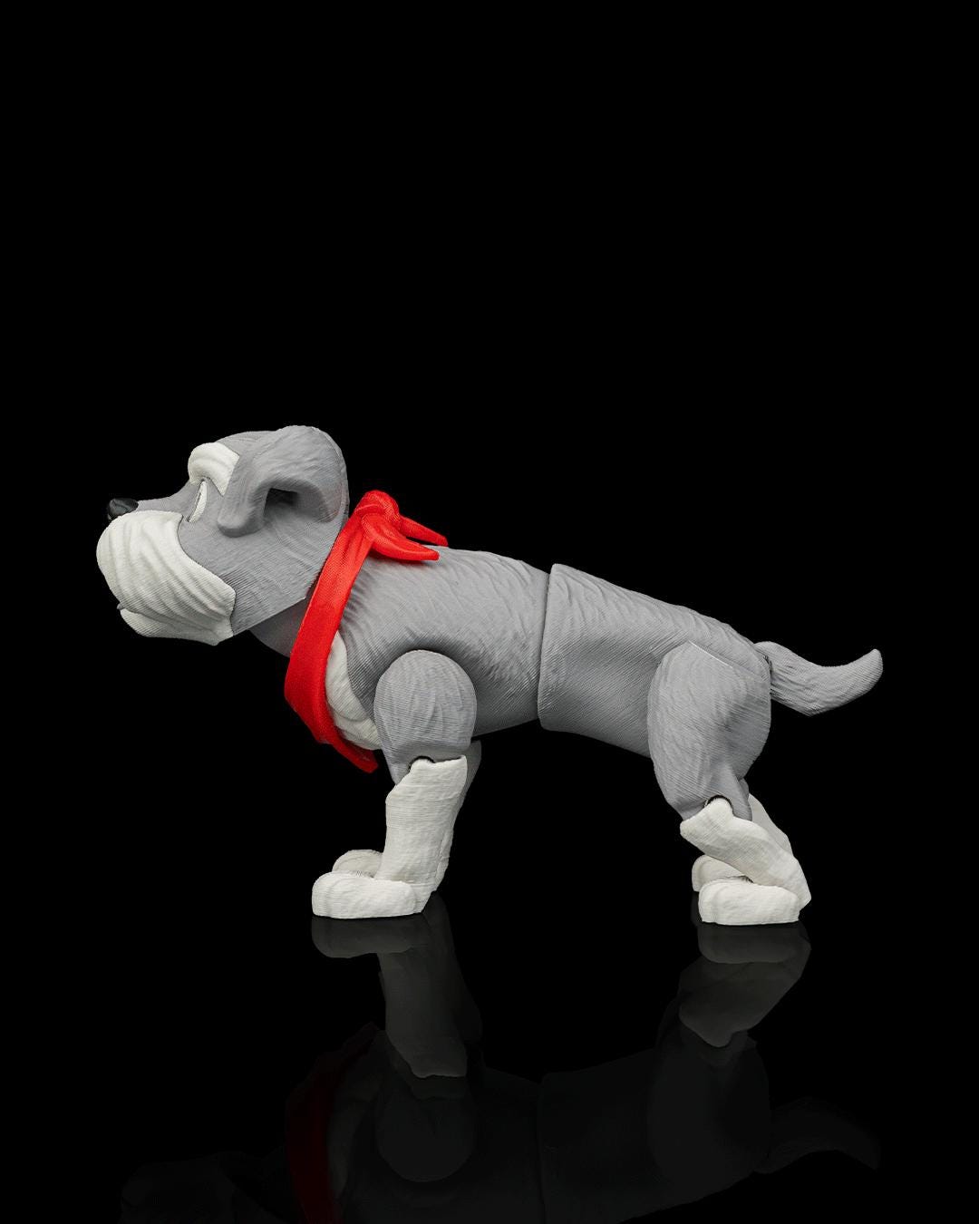 Articulated Schnauzer Dog Toy: George, Desk Companion, Dog Lover Gift