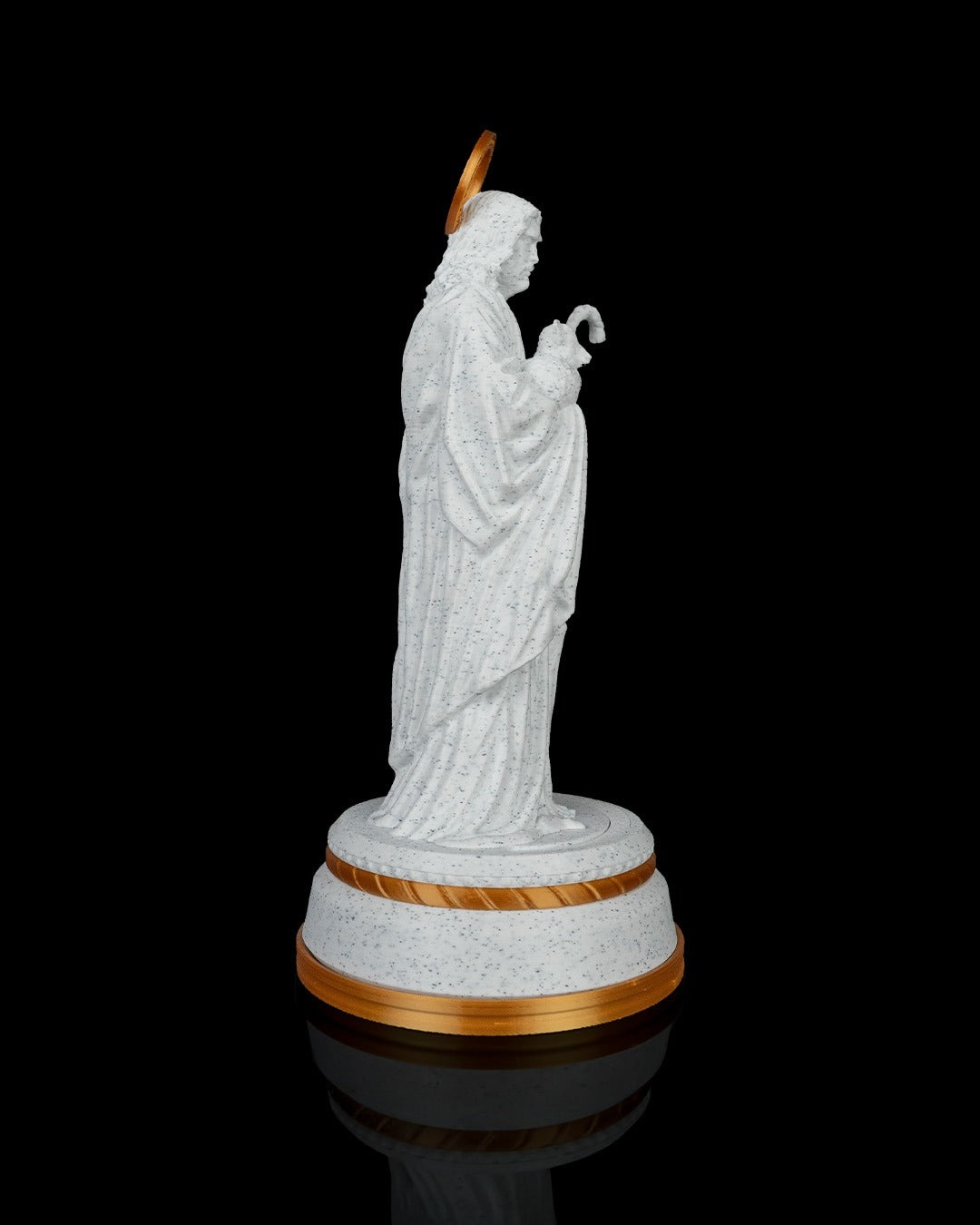 Good Shepherd Statue — 160 mm statue, side view