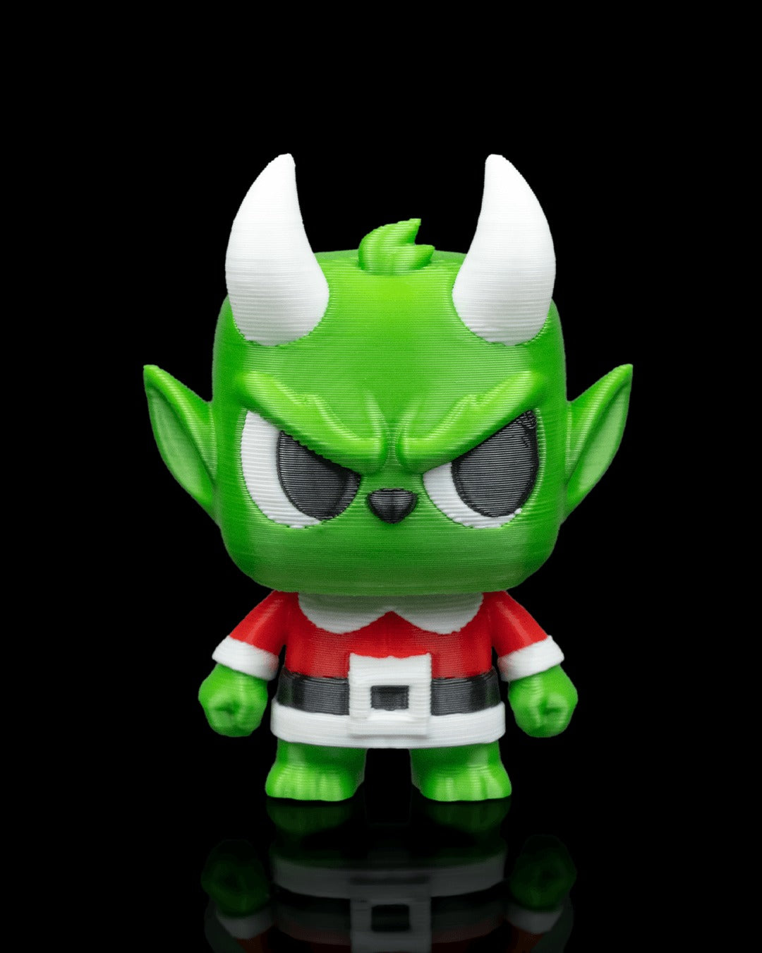 Granty 3D-printed Christmas keyring — front view