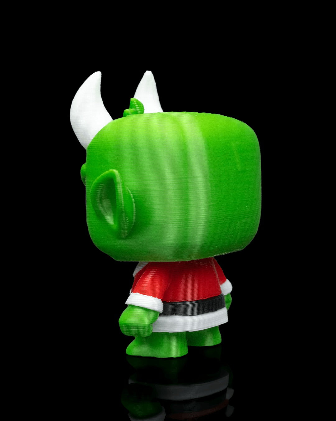 Granty 3D-printed Christmas keyring — rear view