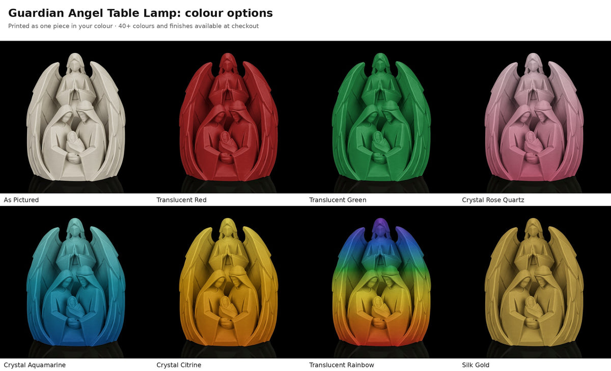 Guardian Angel Table Lamp — colour options