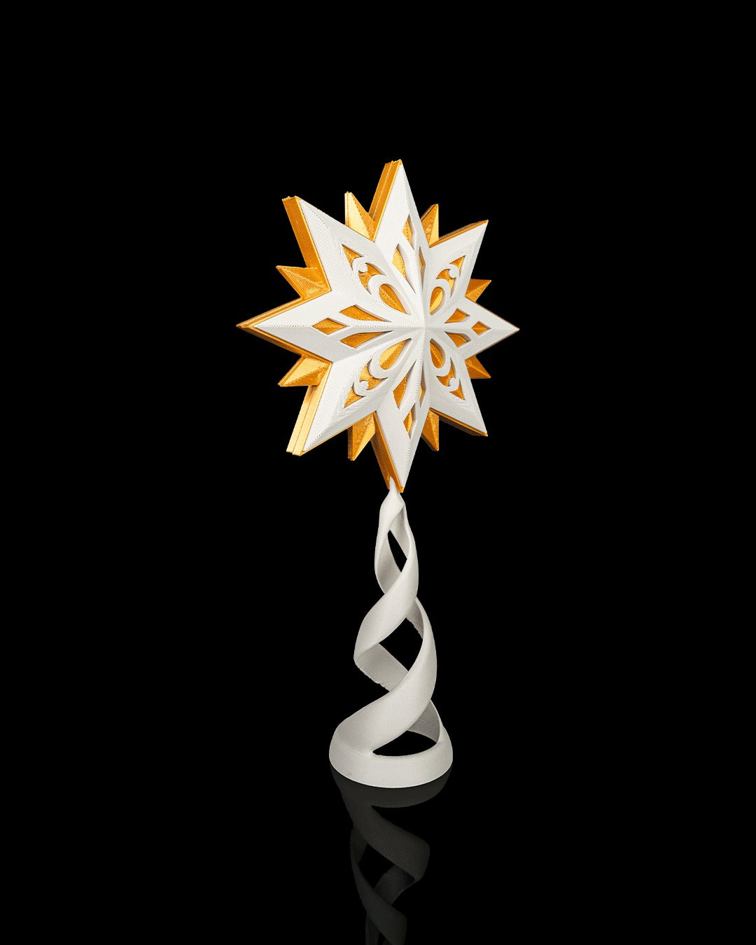 Guiding Star Tree Topper — angled view of the star