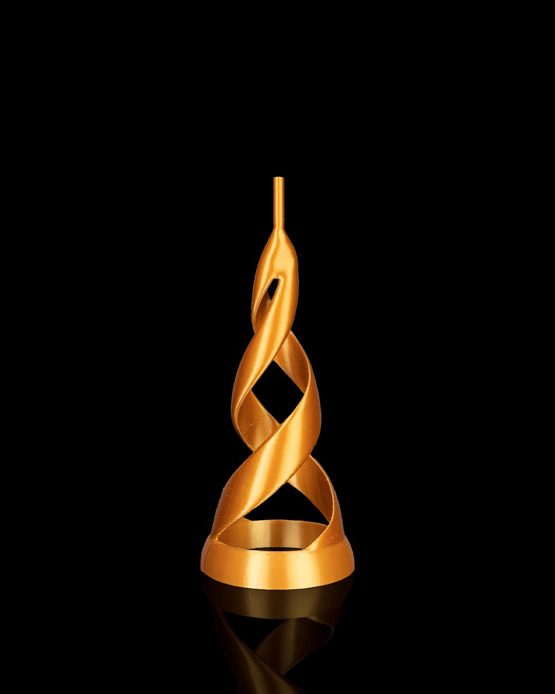 Guiding Star Tree Topper — gold spiral stand without the star
