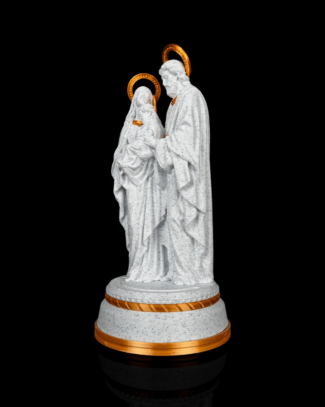 Holy Family Statue — 160 mm statue, angled view