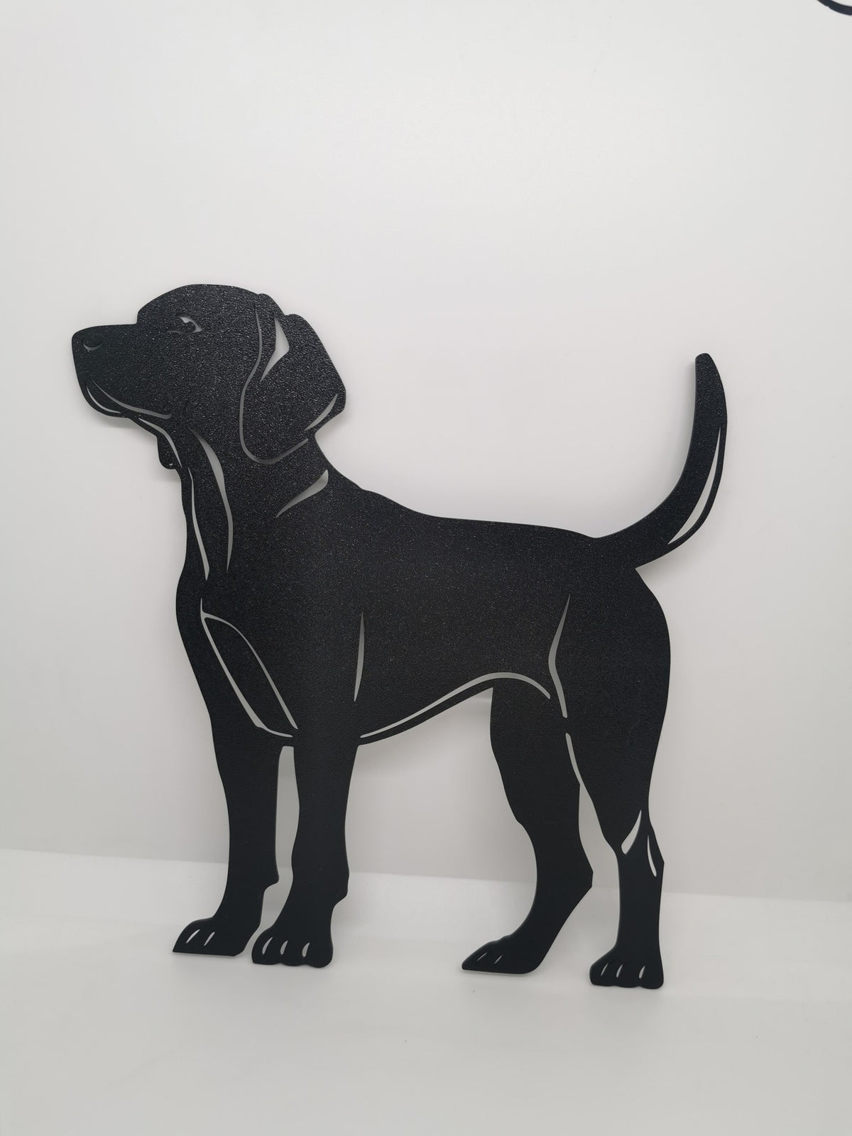 Labrador Wall Art — the printed piece in black