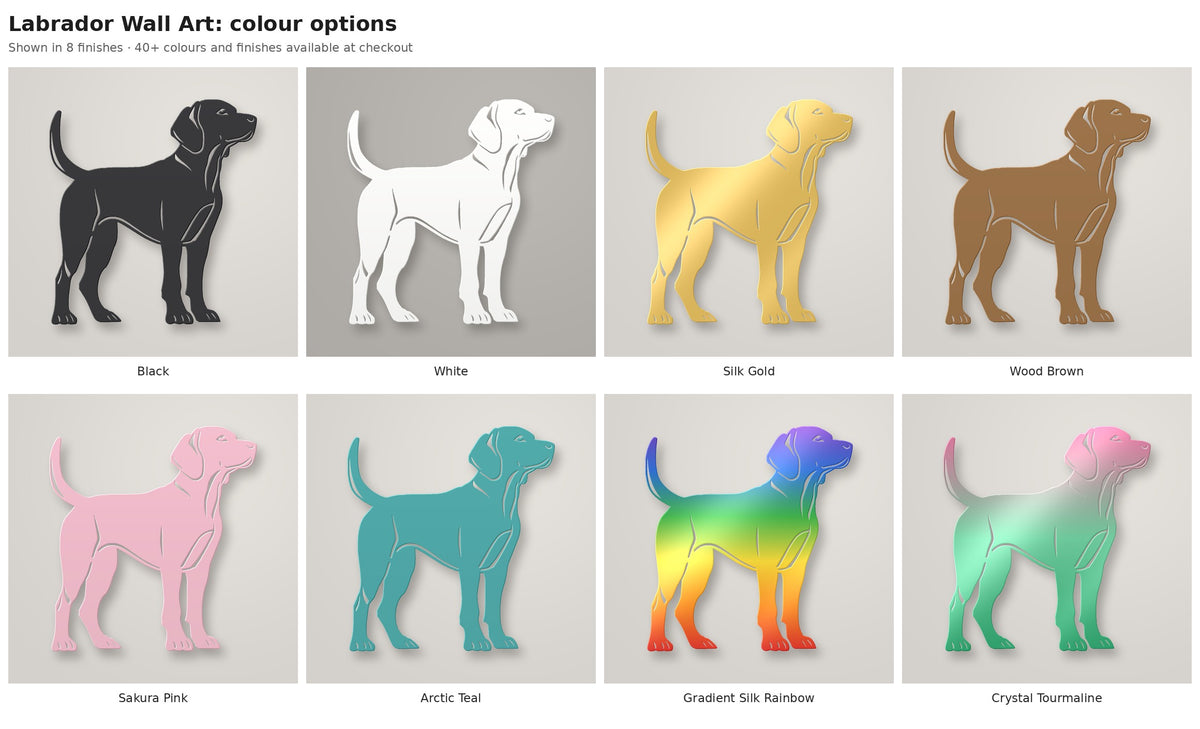 Labrador Wall Art — colour options