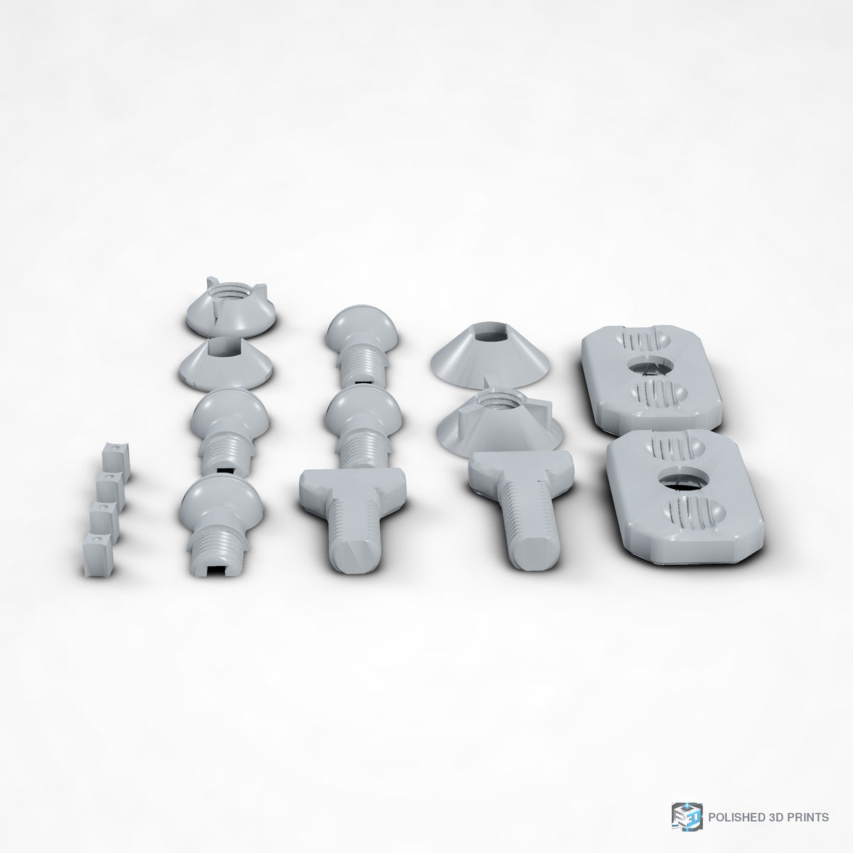 Link-A-Link Ball Joint Link – left angle in PETG Grey