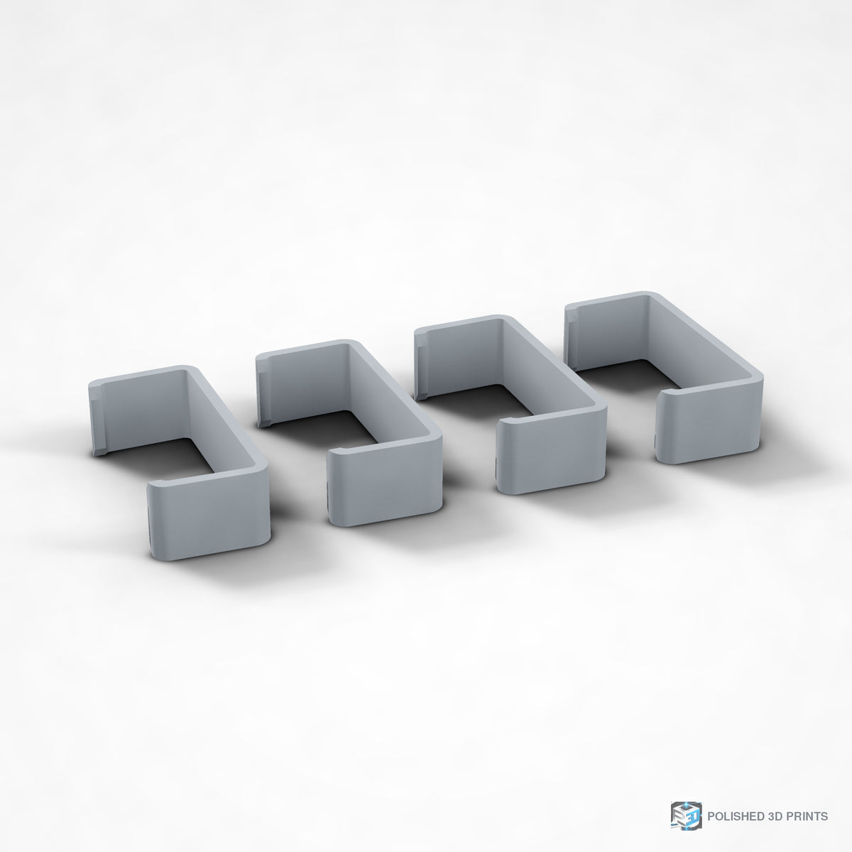 Link-A-Link Cable Management Clips – rear view in PETG Grey