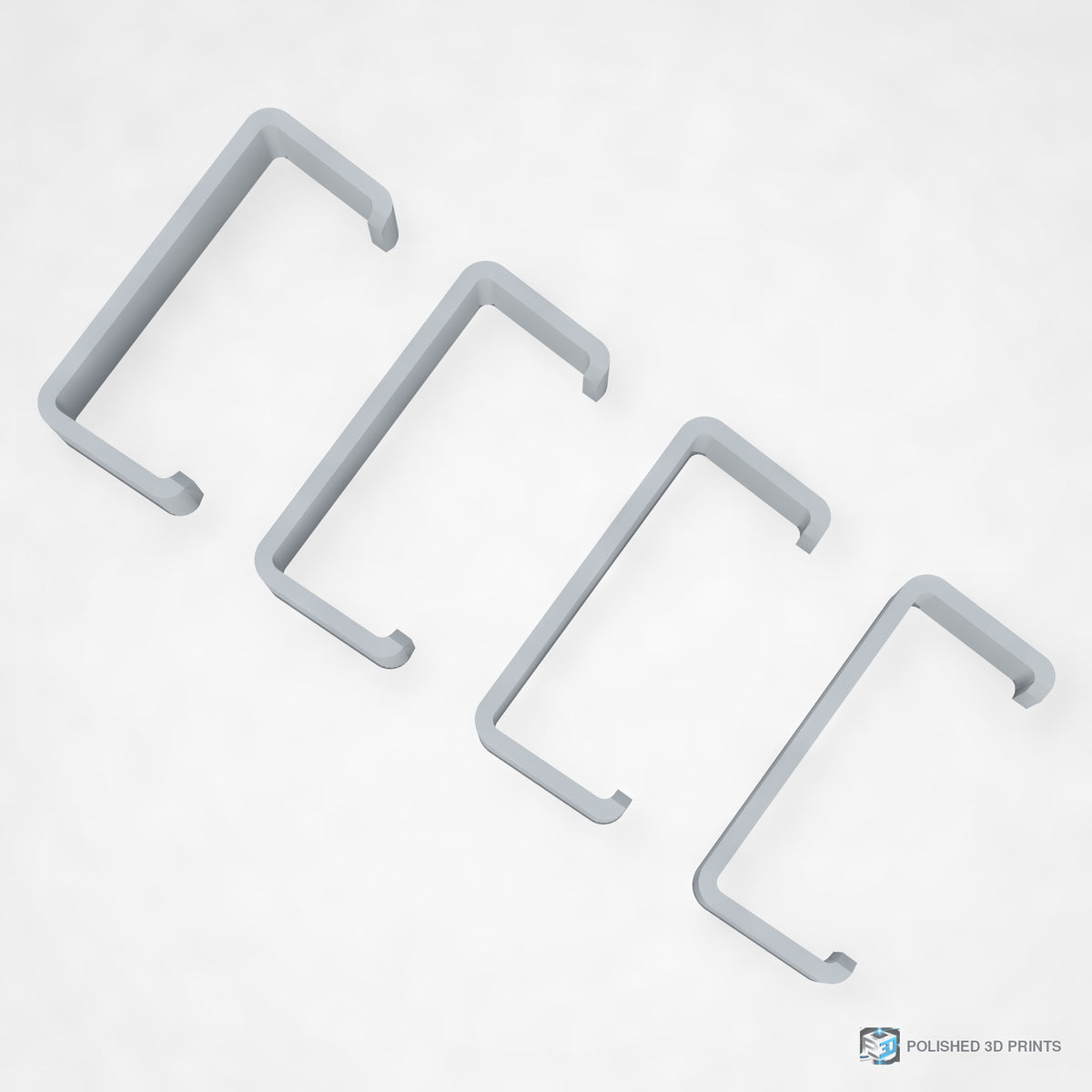 Link-A-Link Cable Management Clips – top-down view in PETG Grey
