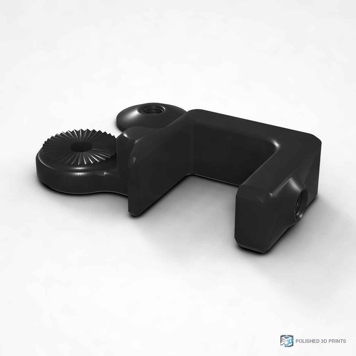 Link-A-Link Fixed C-Clamp Mount – shown in PETG Black