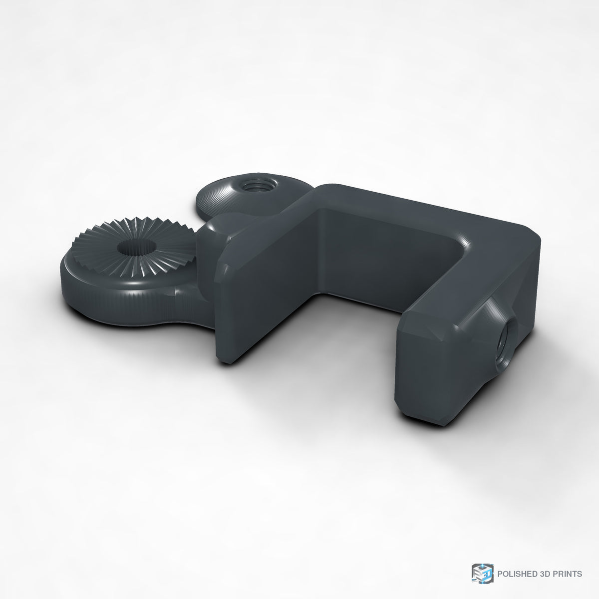 Link-A-Link Fixed C-Clamp Mount – shown in PETG Dark Grey