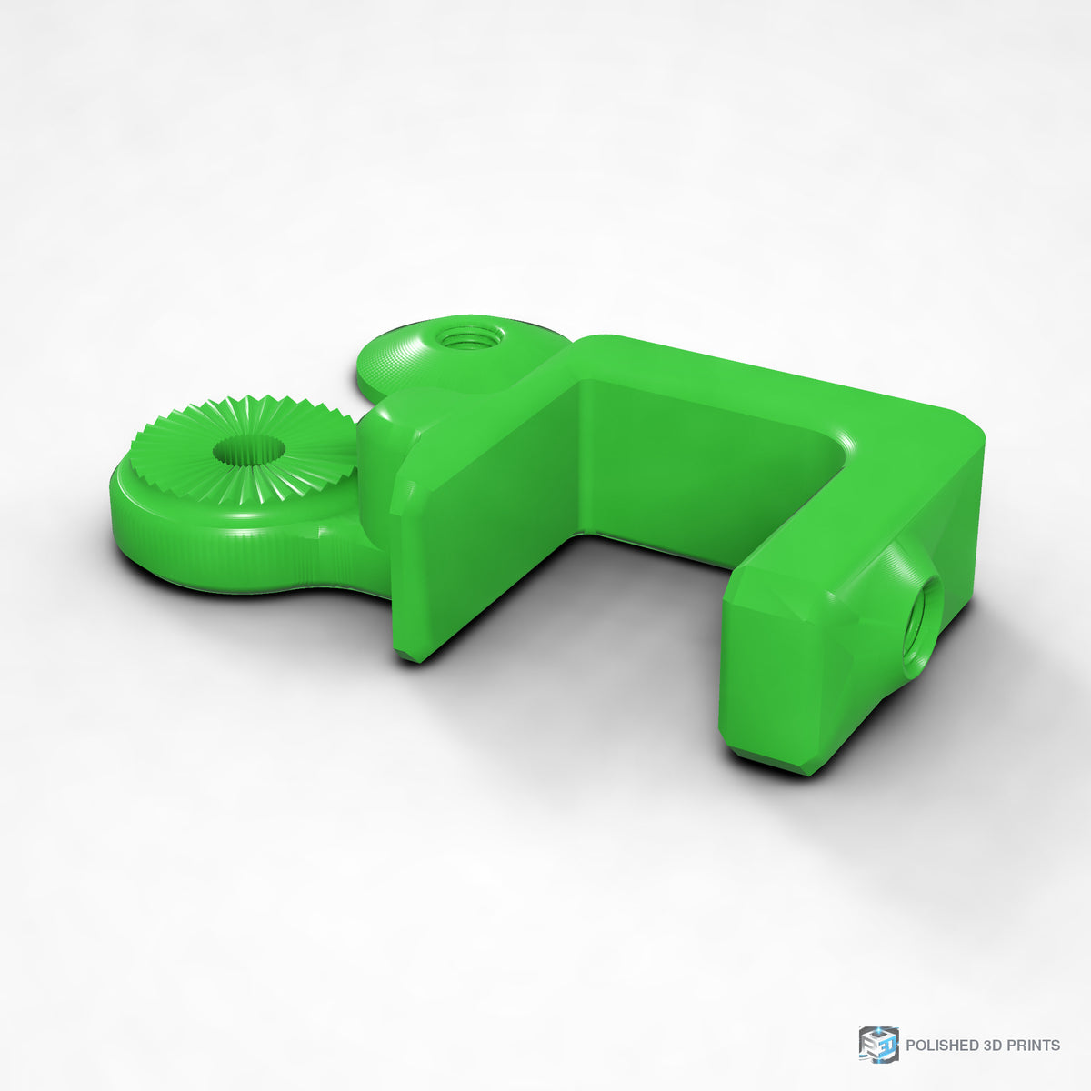 Link-A-Link Fixed C-Clamp Mount – shown in PETG Green