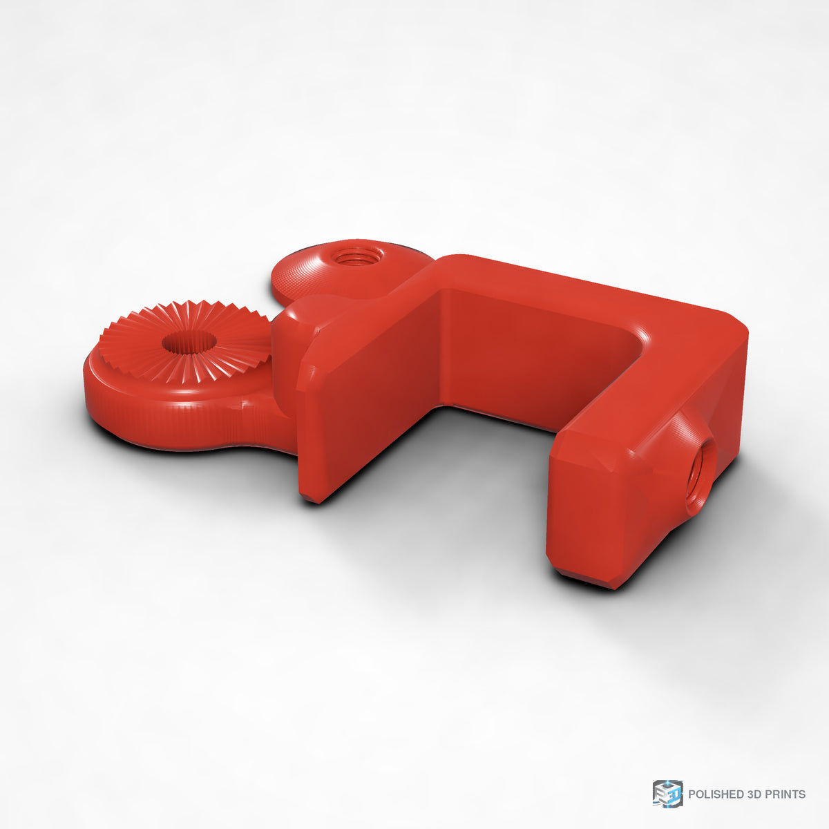 Link-A-Link Fixed C-Clamp Mount – shown in PETG Red