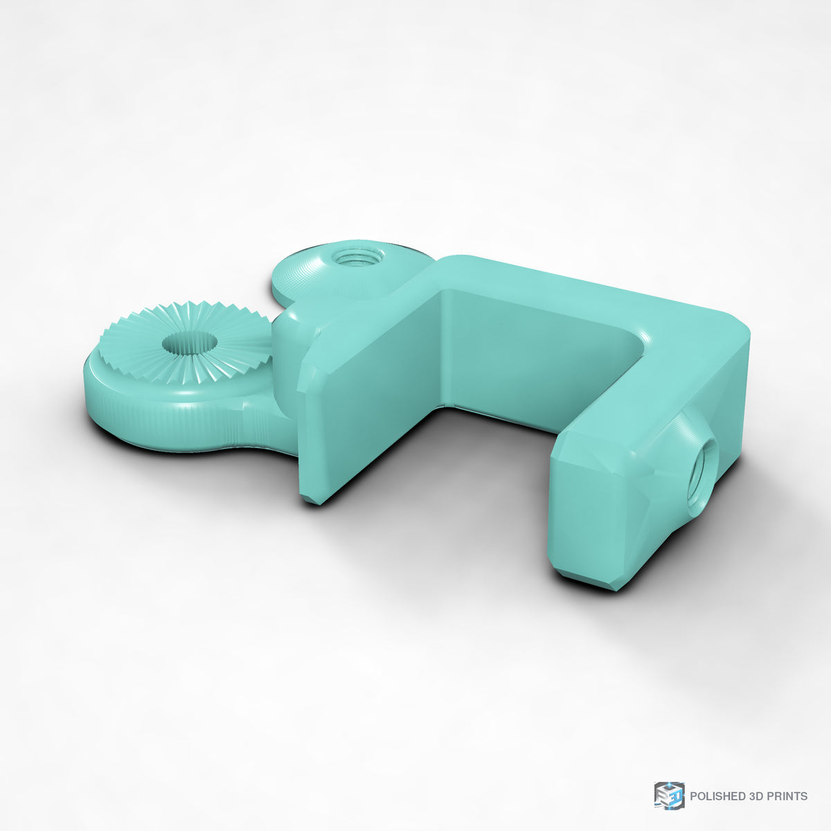 Link-A-Link Fixed C-Clamp Mount – shown in PETG Teal