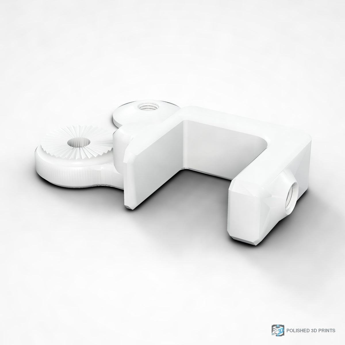 Link-A-Link Fixed C-Clamp Mount – shown in PETG White