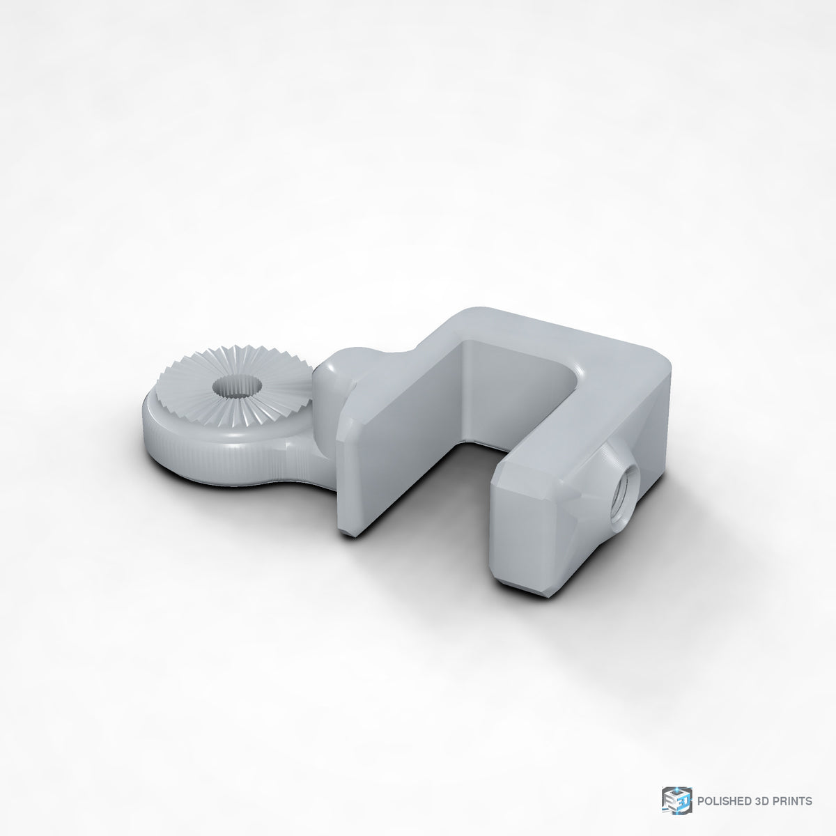 Link-A-Link Fixed C-Clamp Mount – Up to 40 mm option, shown in PETG Grey