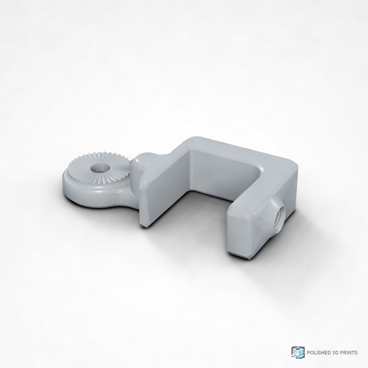 Link-A-Link Fixed C-Clamp Mount – Up to 60 mm option, shown in PETG Grey