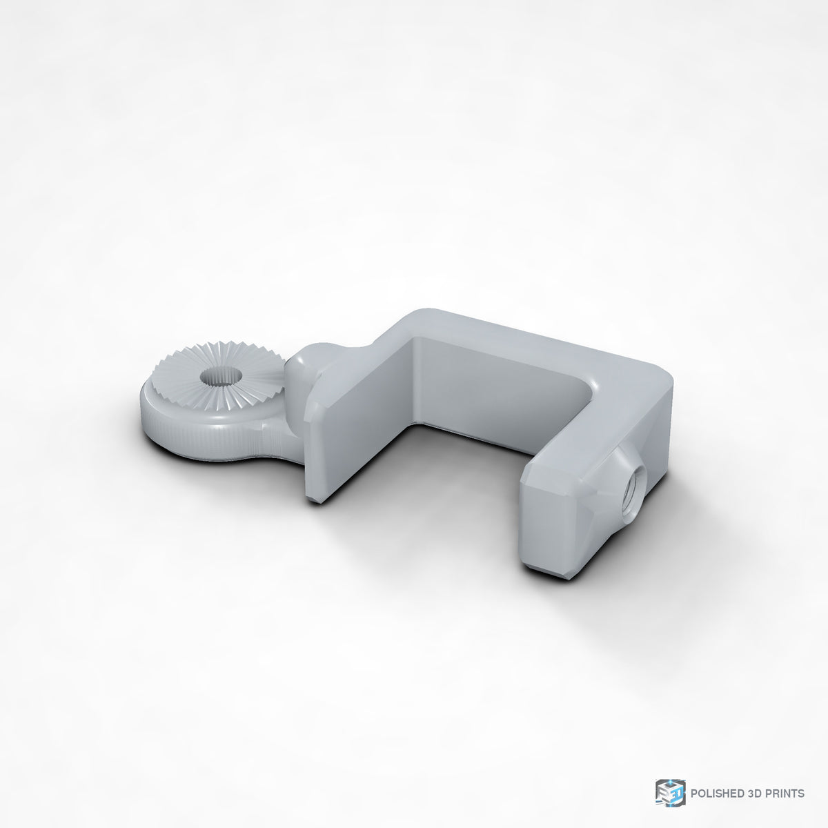 Link-A-Link Fixed C-Clamp Mount – Up to 70 mm option, shown in PETG Grey