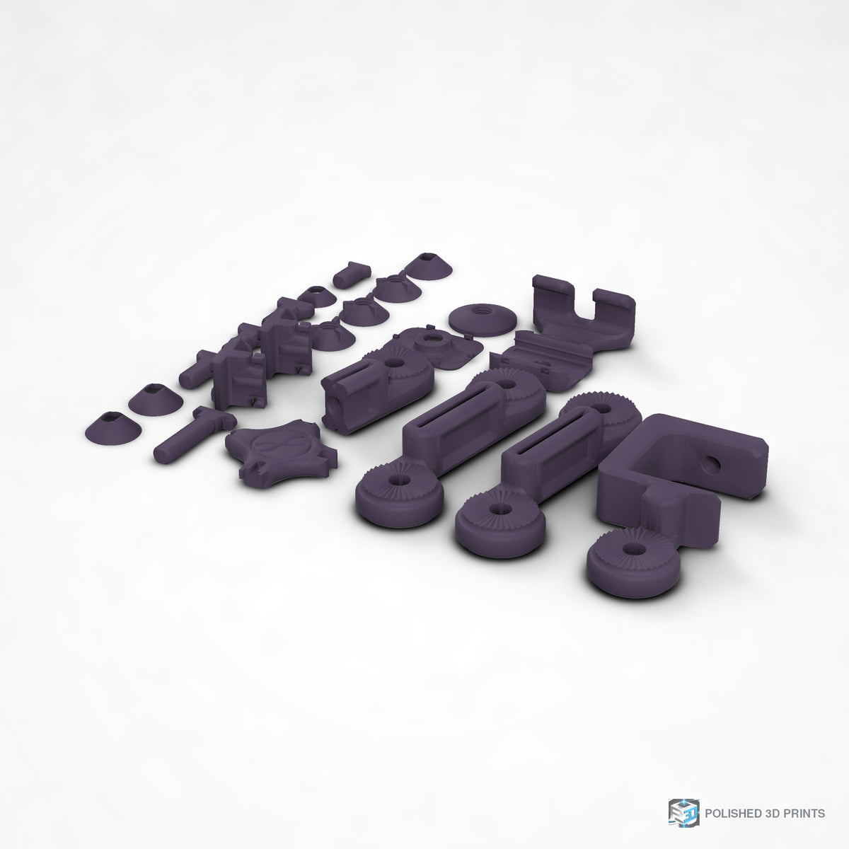 Link-A-Link Desk Phone Arm Kit – shown in ASA Dark Purple
