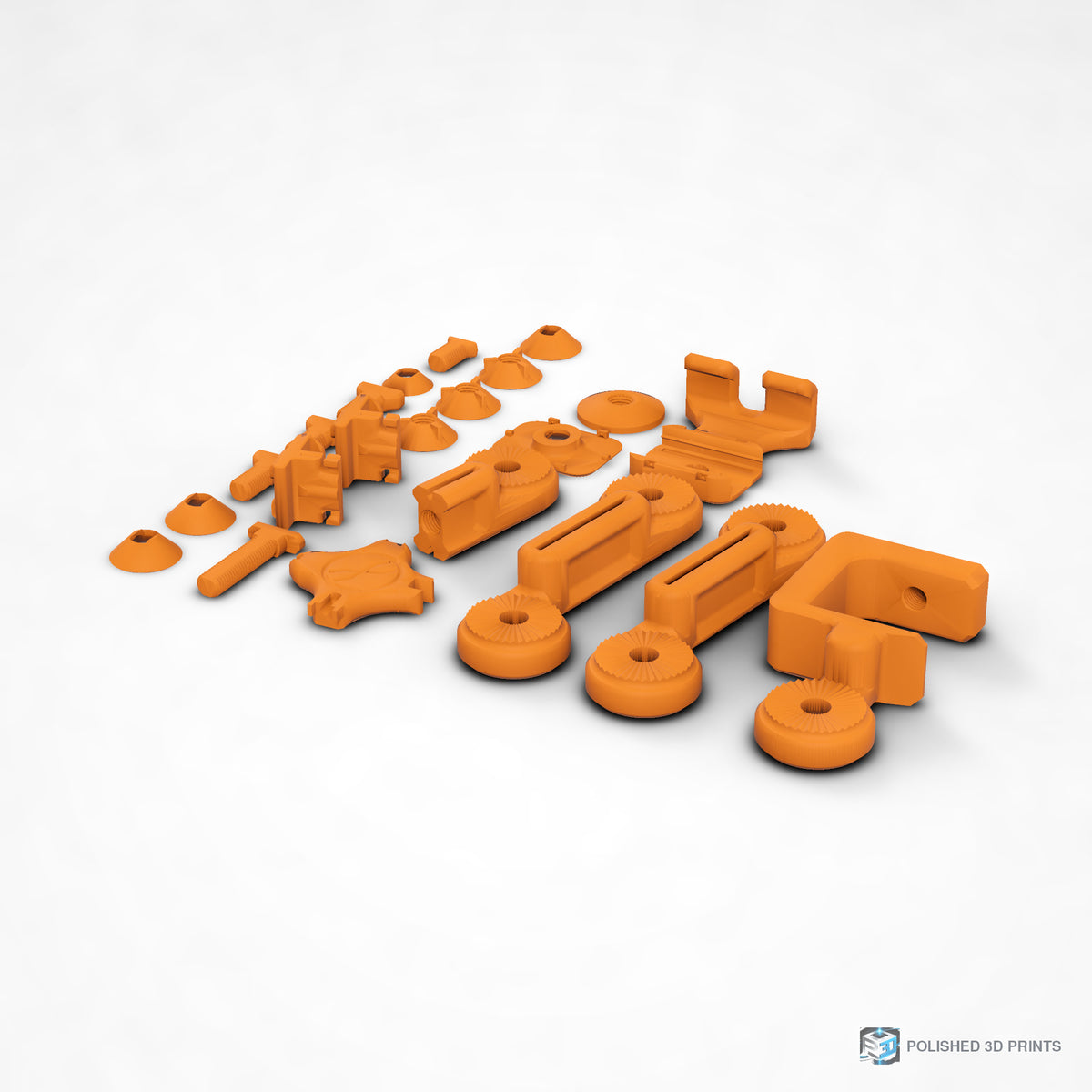 Link-A-Link Desk Phone Arm Kit – shown in ASA Orange