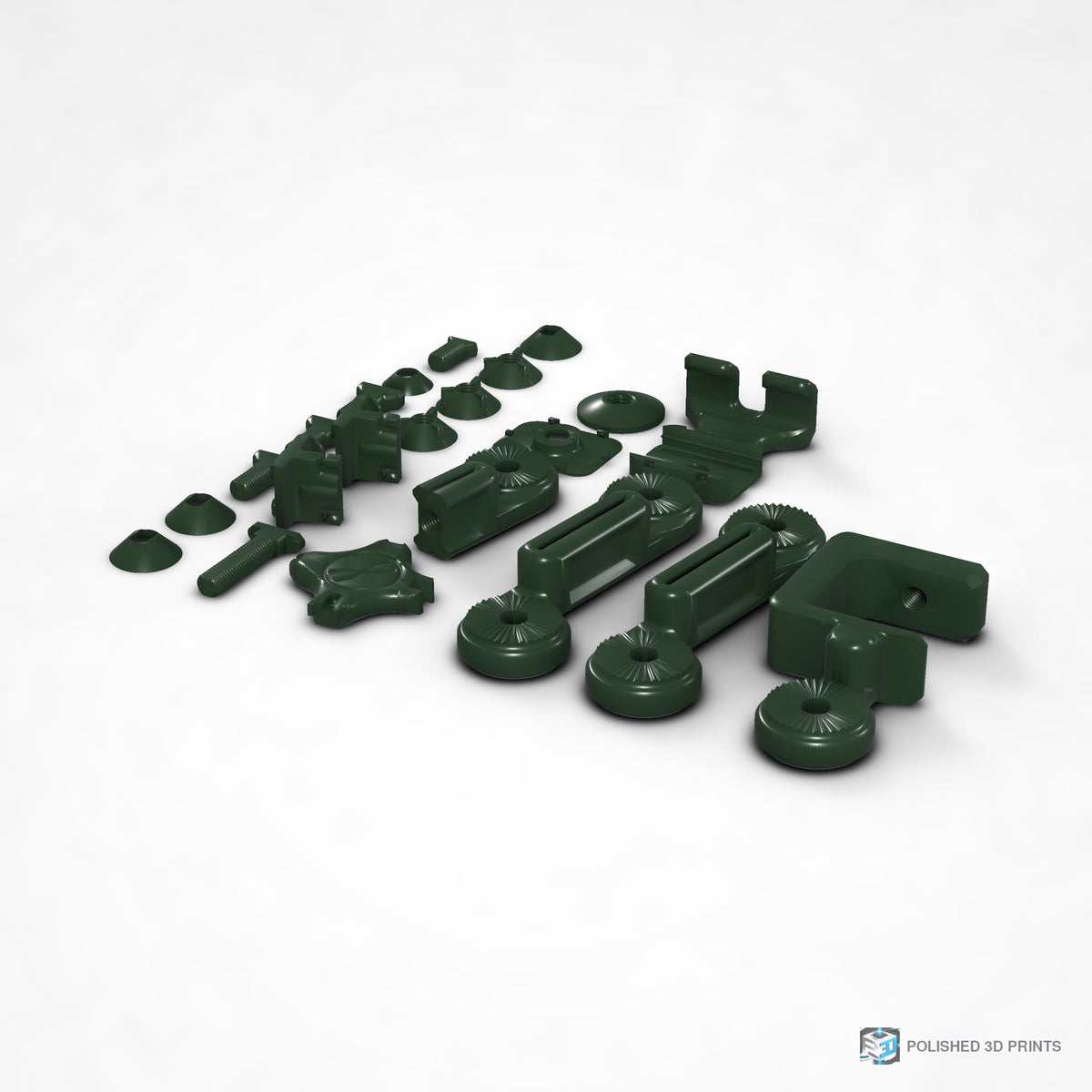Link-A-Link Desk Phone Arm Kit – shown in PETG Dark Green