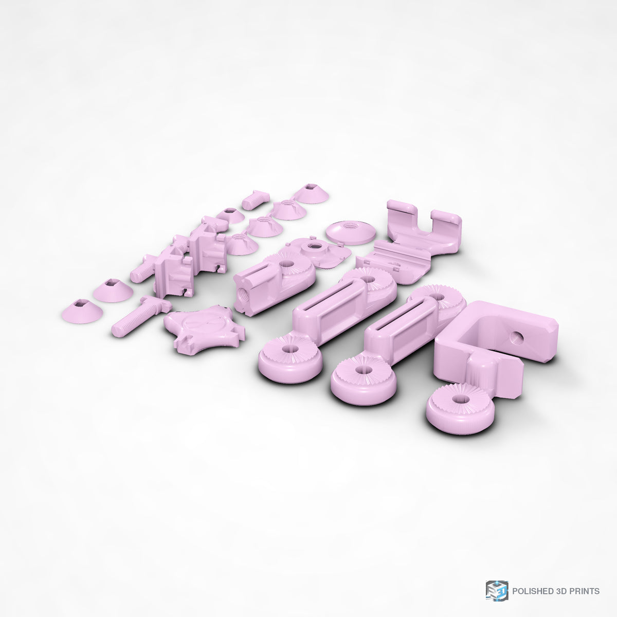 Link-A-Link Desk Phone Arm Kit – shown in PETG Pink