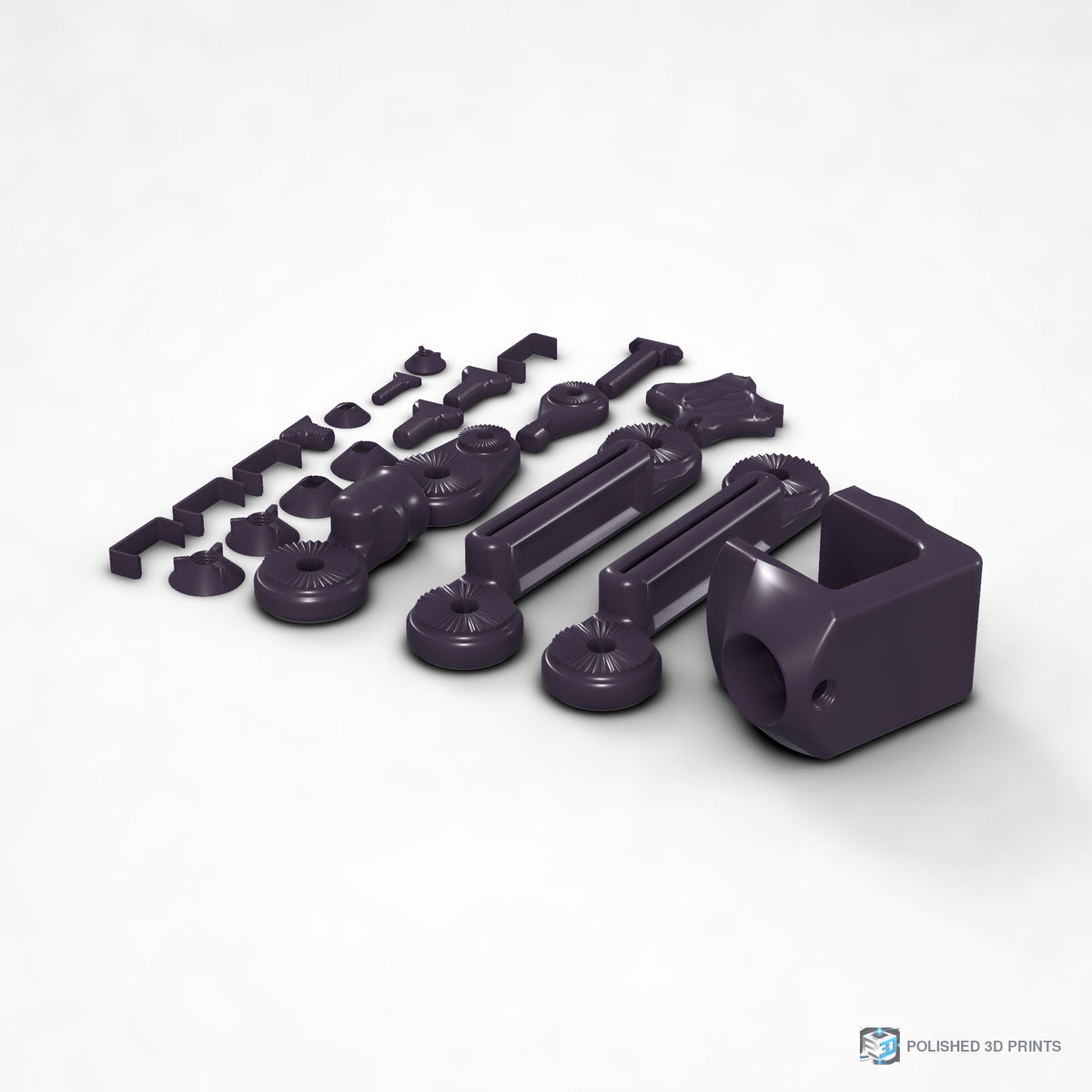 Link-A-Link Streamer Microphone Arm Kit – shown in PETG Dark Purple
