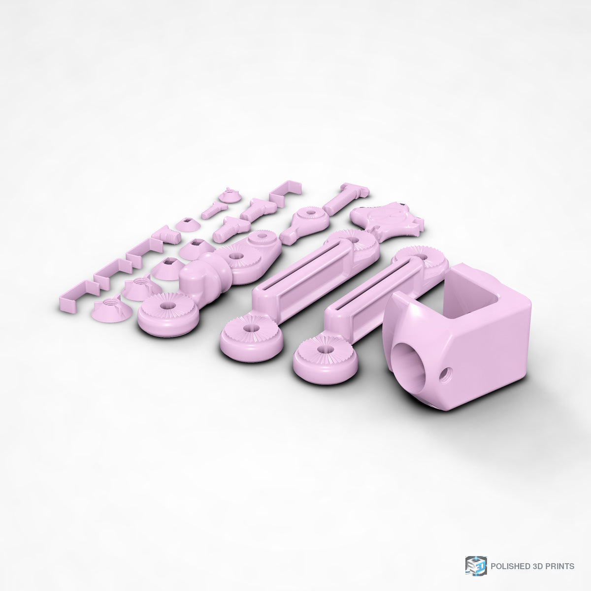Link-A-Link Streamer Microphone Arm Kit – shown in PETG Pink