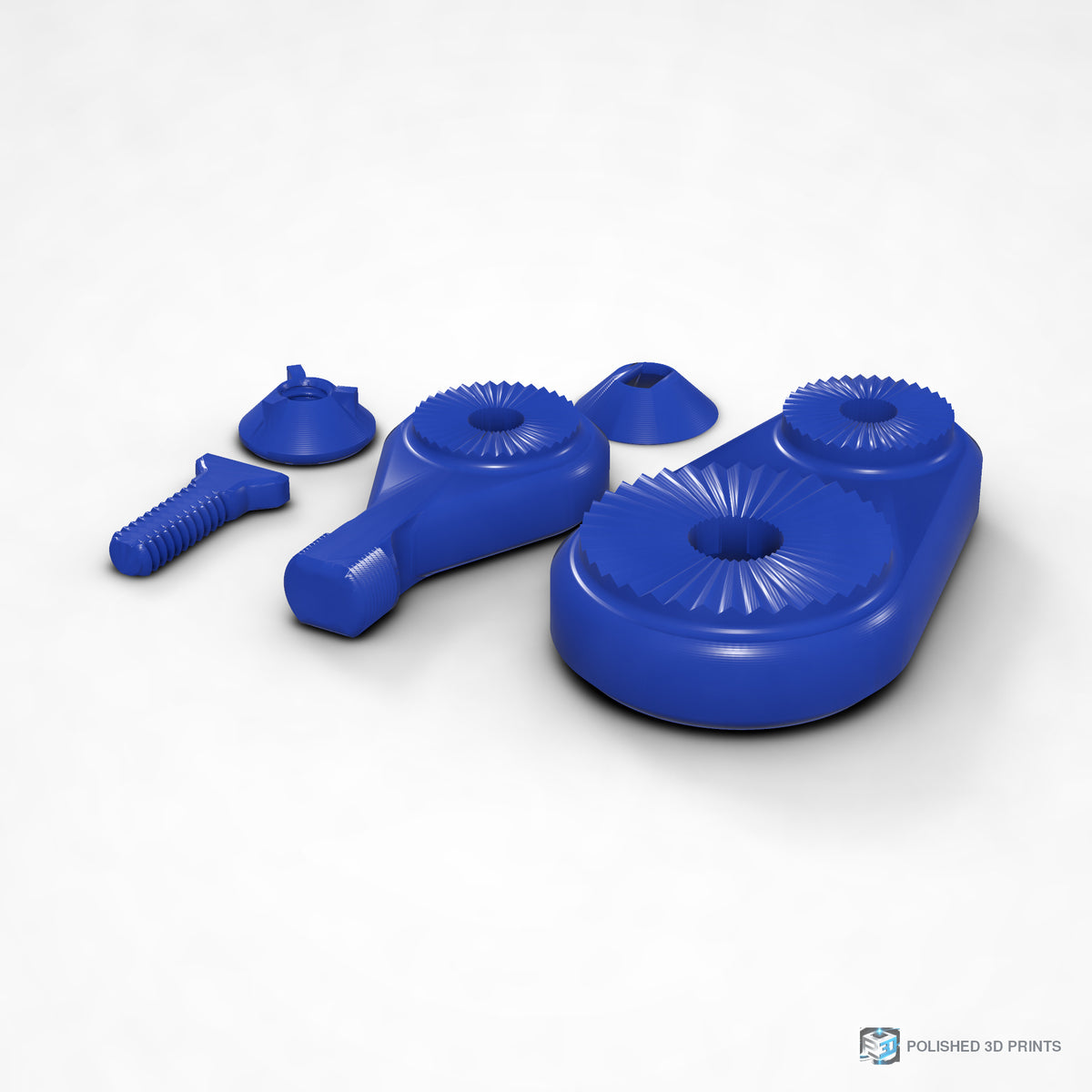 Link-A-Link Microphone Mount – shown in PETG Blue