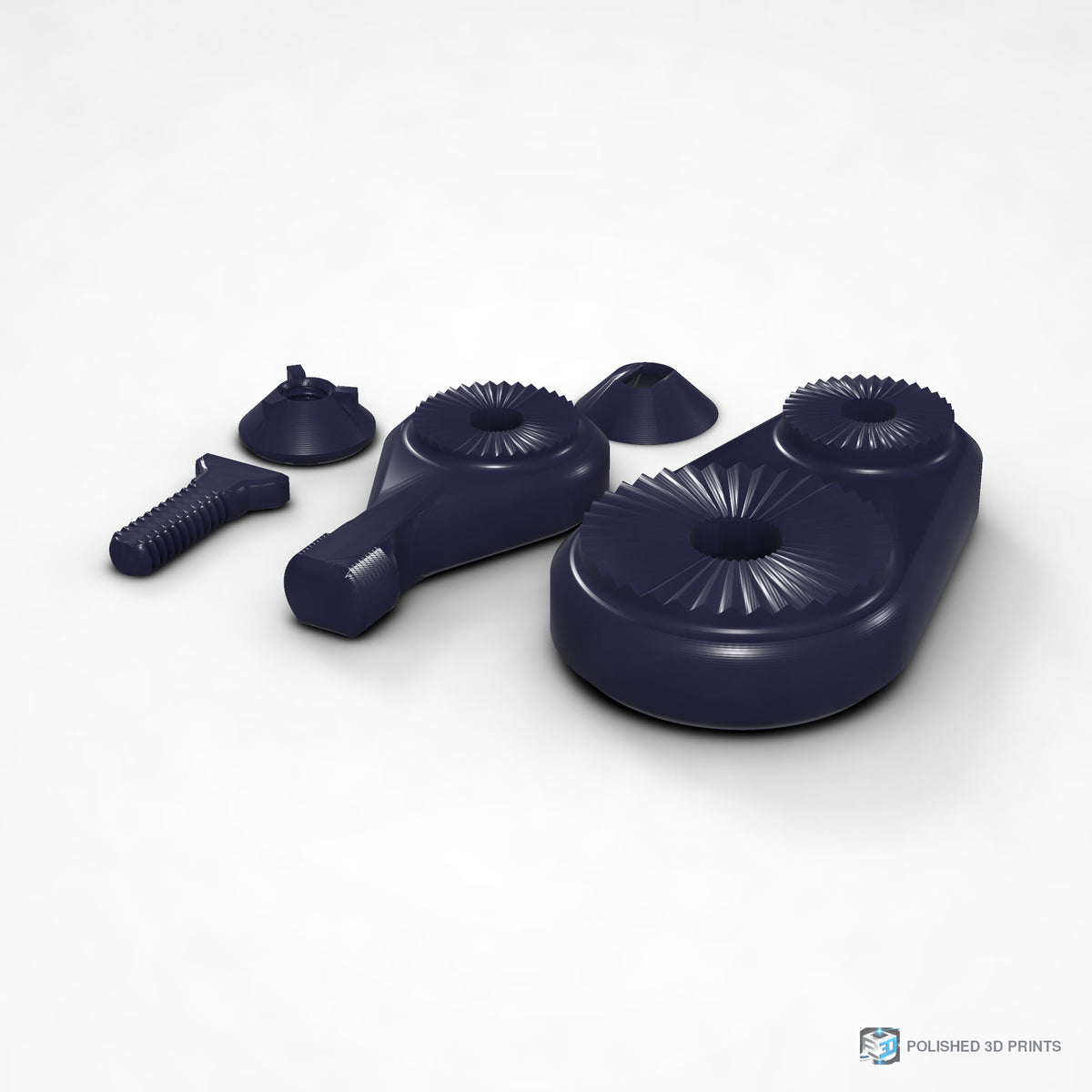 Link-A-Link Microphone Mount – shown in PETG Dark Blue