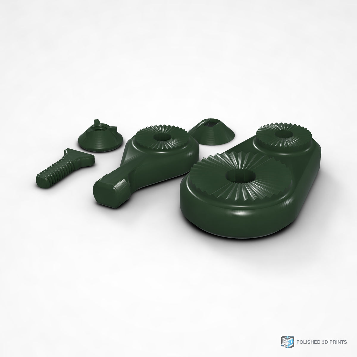 Link-A-Link Microphone Mount – shown in PETG Dark Green