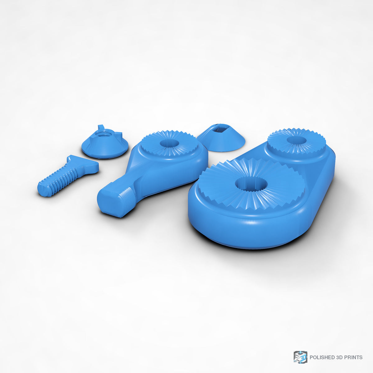 Link-A-Link Microphone Mount – shown in PETG Electric Blue