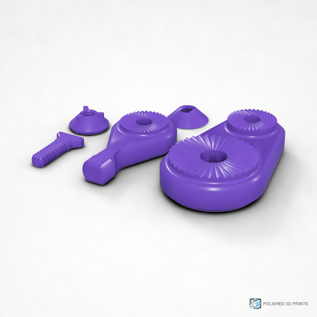 Link-A-Link Microphone Mount – shown in PETG Purple