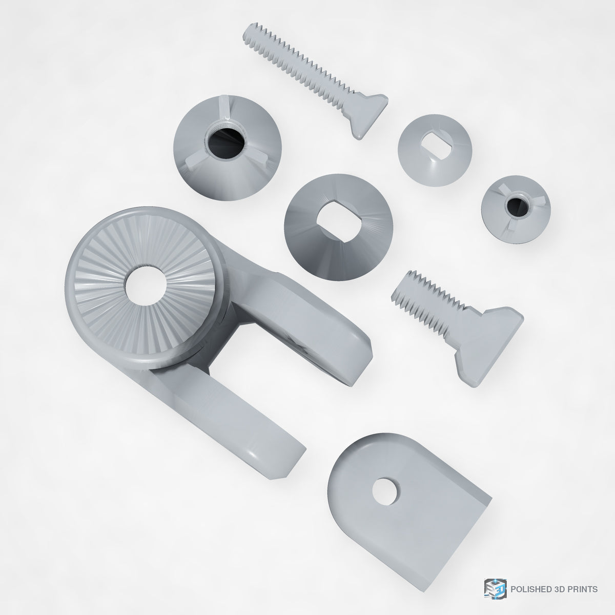 Link-A-Link Swivel Payload Link – top-down view in PETG Grey