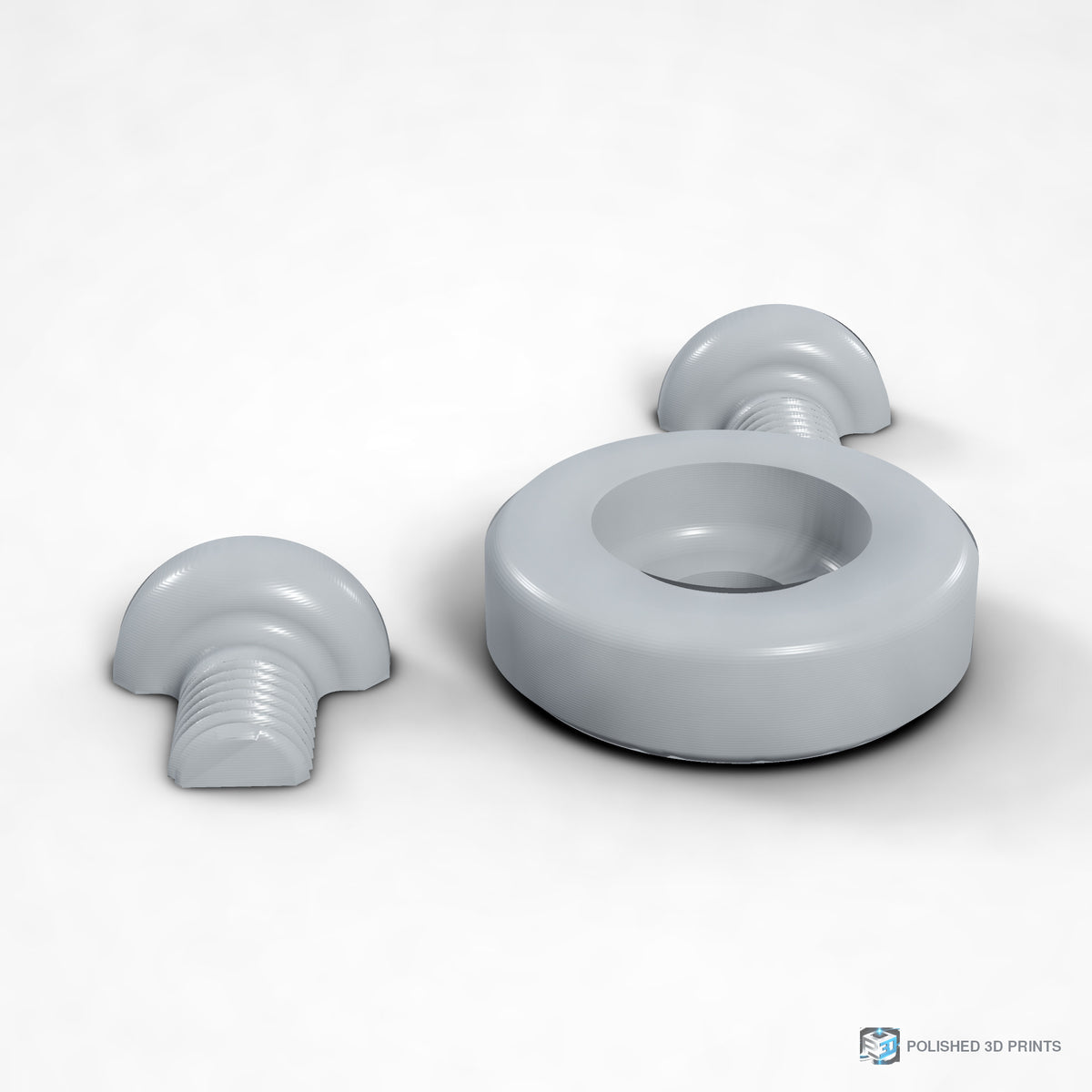 Link-A-Link 1/4"-20 Camera Mount – left angle in PETG Grey