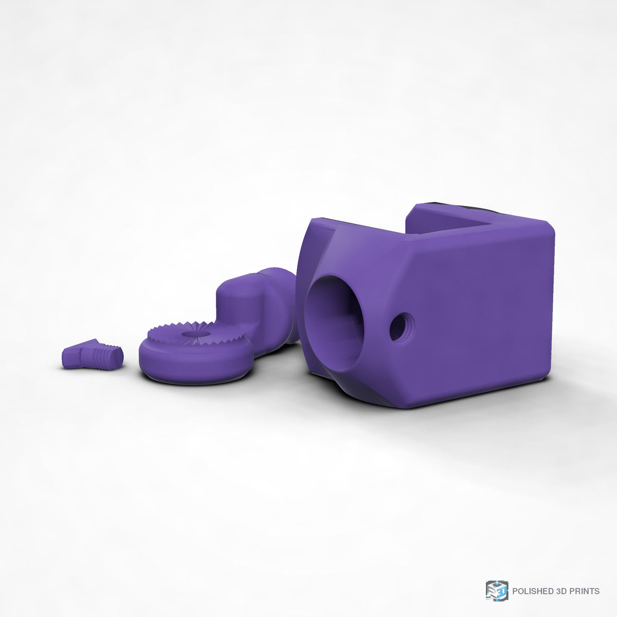 Link-A-Link Rotating C-Clamp Mount – shown in ASA Purple