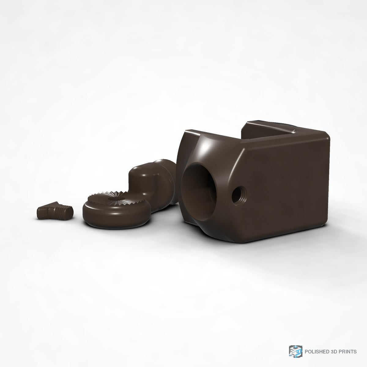 Link-A-Link Rotating C-Clamp Mount – shown in PETG Army Brown