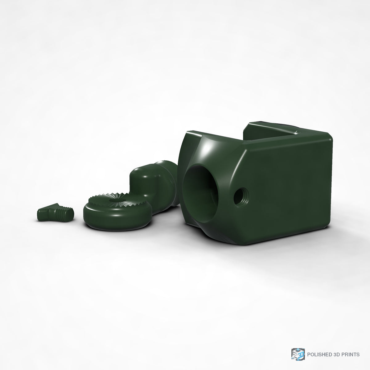 Link-A-Link Rotating C-Clamp Mount – shown in PETG Dark Green
