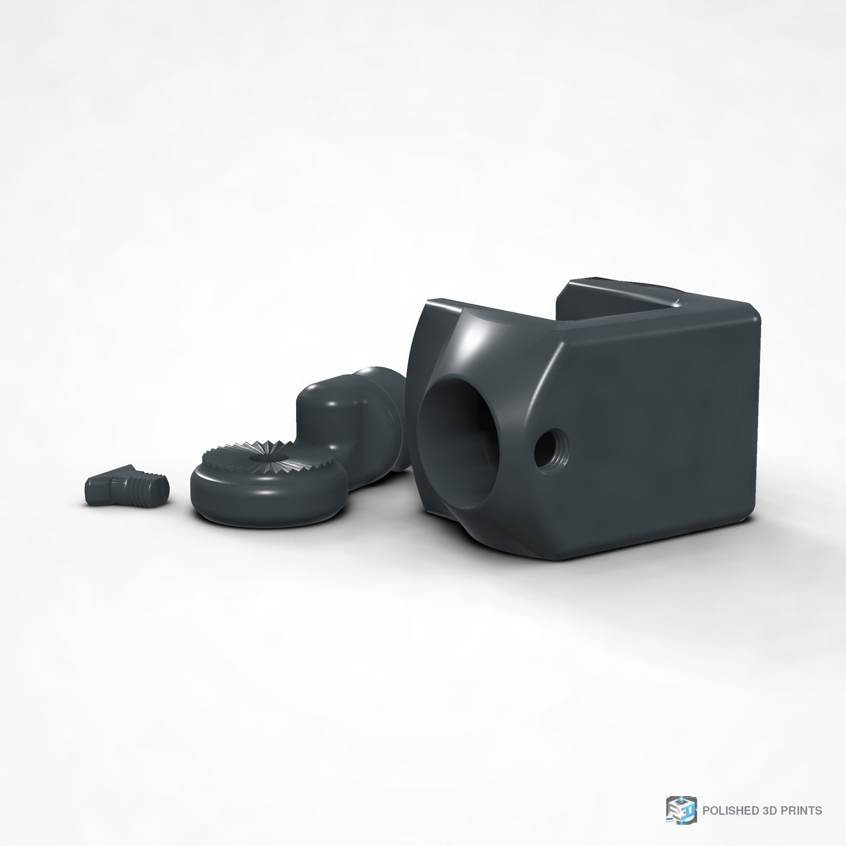 Link-A-Link Rotating C-Clamp Mount – shown in PETG Dark Grey