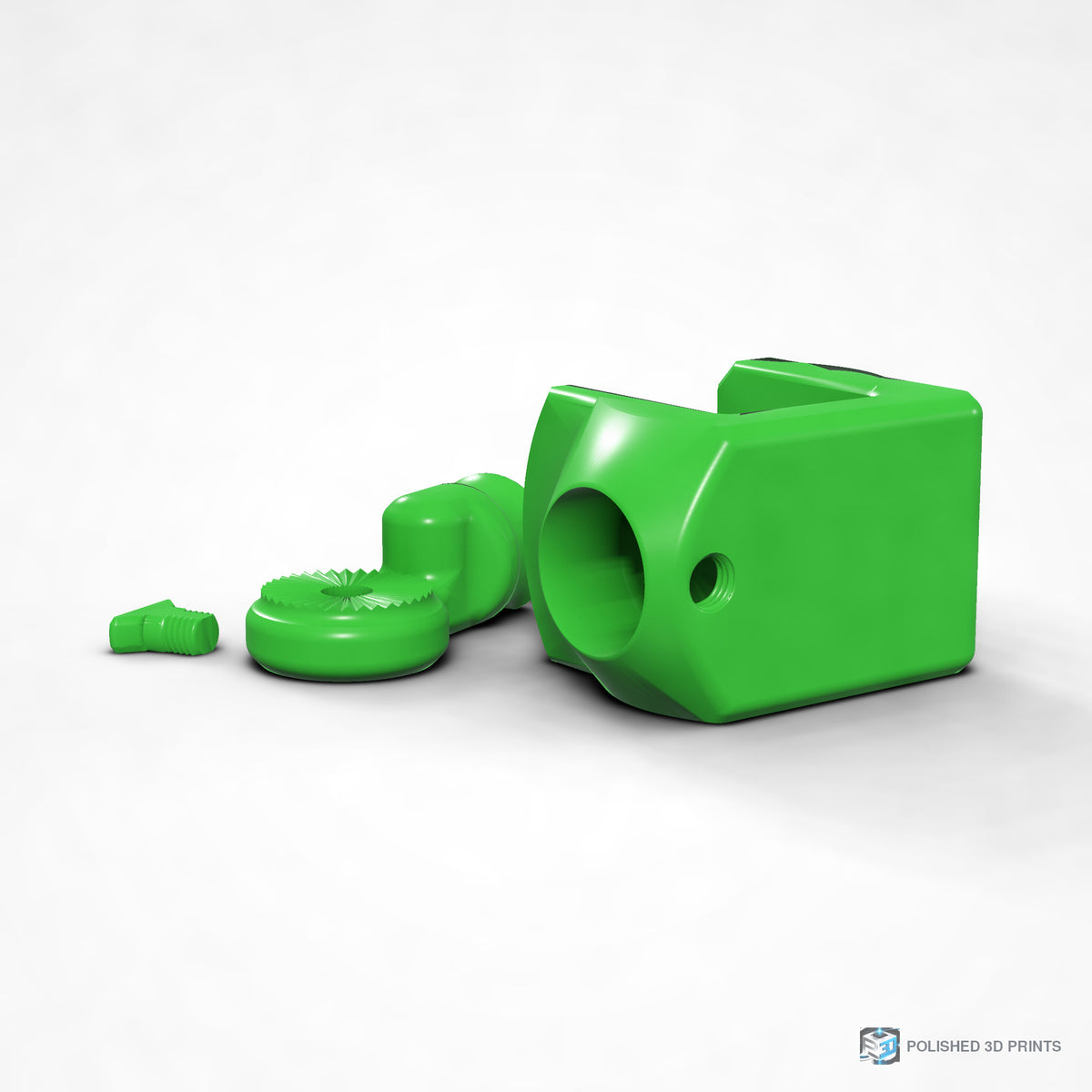 Link-A-Link Rotating C-Clamp Mount – shown in PETG Green