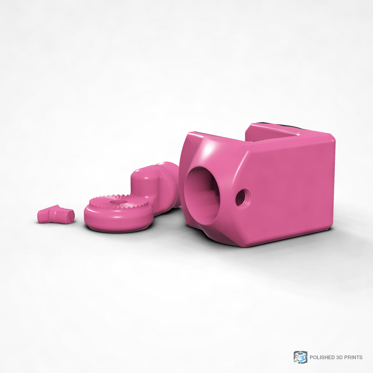 Link-A-Link Rotating C-Clamp Mount – shown in PETG Magenta