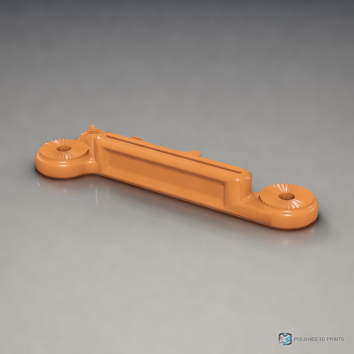 Link-A-Link Standard Link – in PETG Orange on a dark studio background